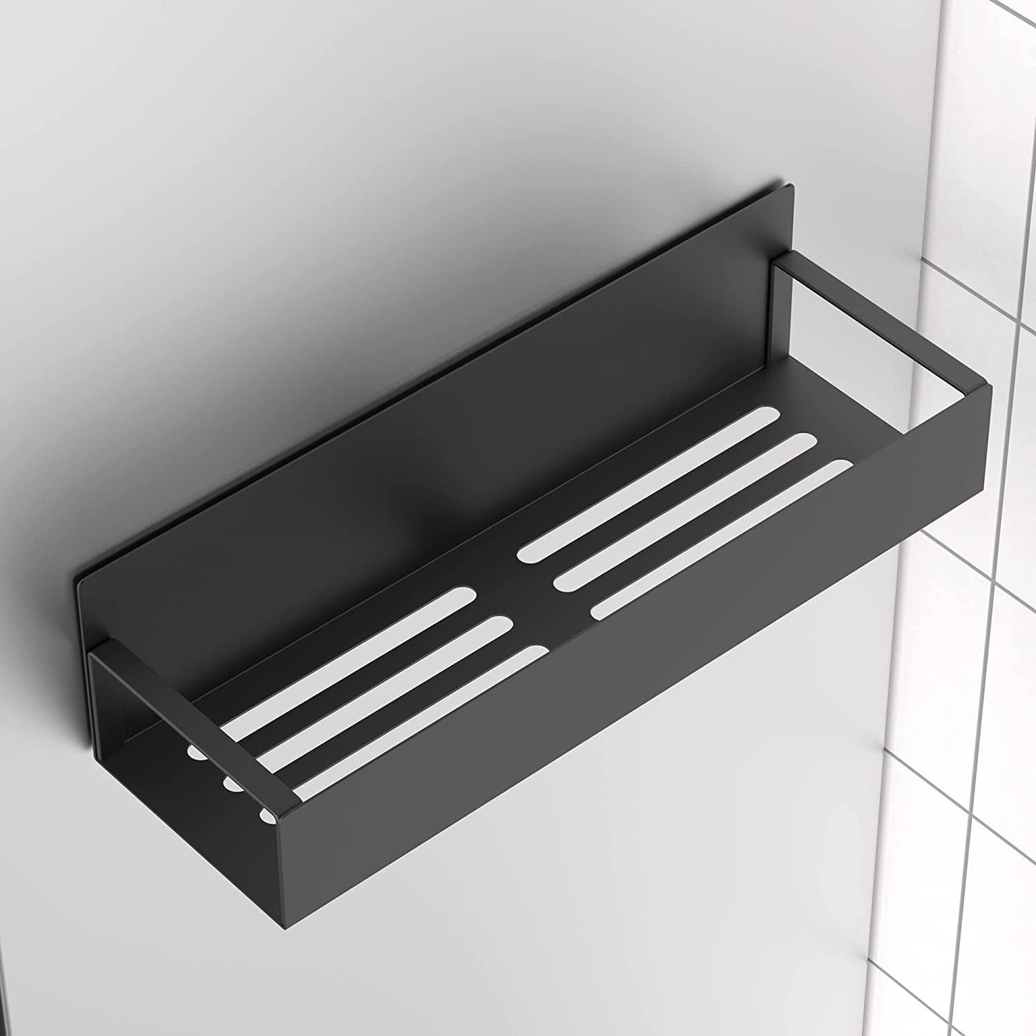 Metal Magnetic Spice Rack for Refrigerator Black, 4 Pack