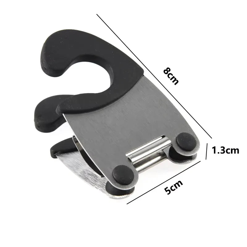 Stainless Steel Pot Side Spoon Holder Clip