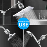 15-Stage High Output Shower Filter for Hard Water - Universal Chrome Water Softener Filter