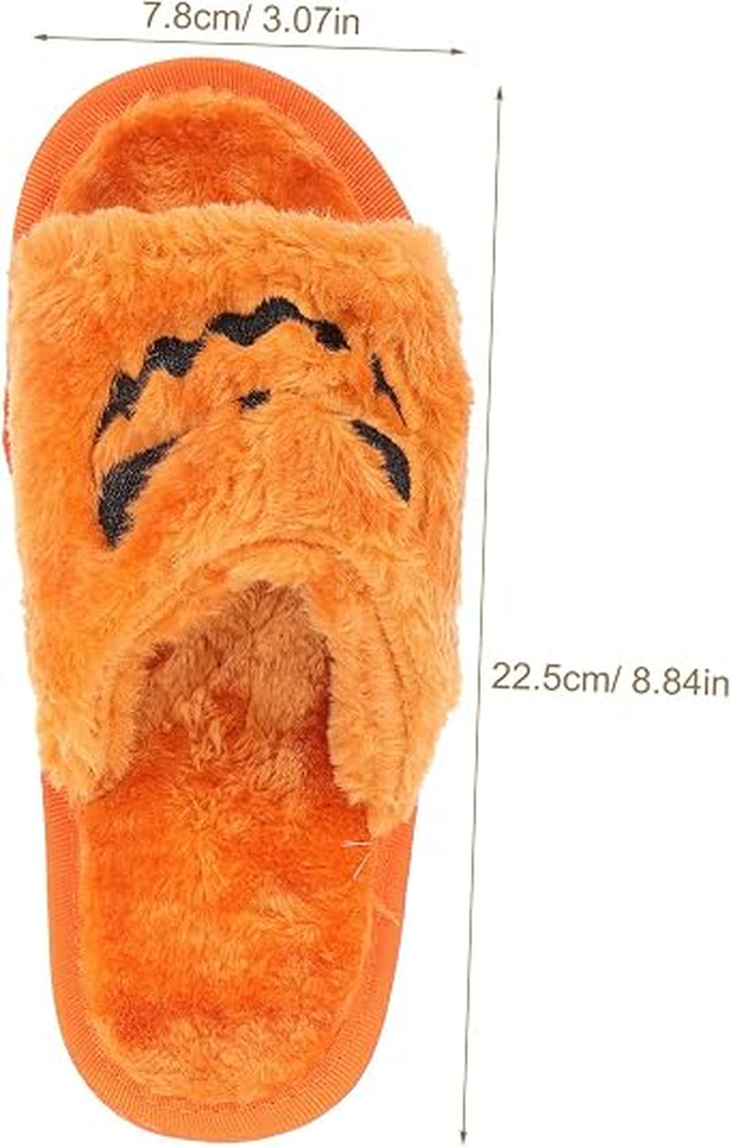 Pumpkin Plush Slippers Costume Cute Slippers Home Slippers Halloween Pumpkin Slipper Animatronic Spooky
