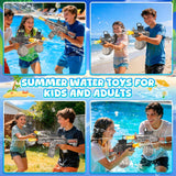 Electric Water Guns for Adults & Kids, Automatic Squirt Guns with LED Lights, 26FT Long Range, Large Capacity Water Blaster, Summer Outdoor Beach Pool Party Toys Gifts for Boys Girls (M4A1)