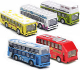 Pick-Up Trucks Open Door Die Cast Metal Toy Cars Pull Back 4 Pack