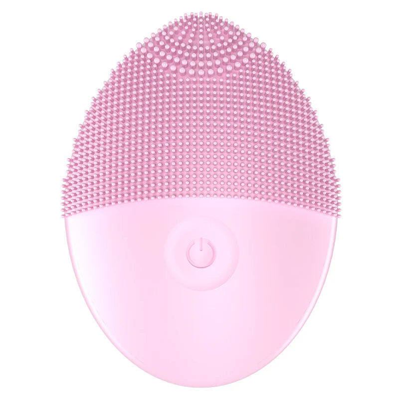 Household Electric Ultrasonic Facial Cleanser Wireless Waterproof Silicone Pore Cleaning Facial Brush Beauty Massage Introduction Instrument