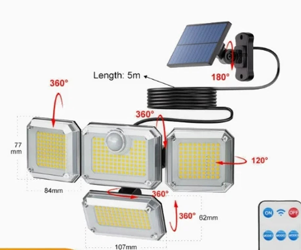 Cross-Border New Smart Induction Outdoor Lighting Solar Garden Light Wall Lamp Gate Garden Waterproof and Energy-Saving