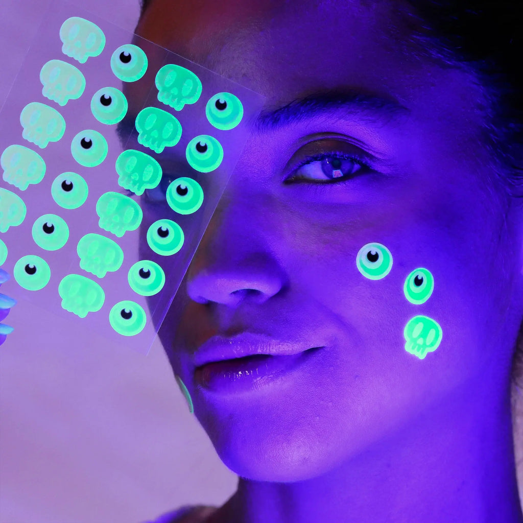 Glow in the Dark Skull Shaped Pimple Patches