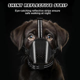 Dog Muzzle,Soft Nylon Muzzles anti Biting Barking Chewing,Breathable Reflective Adjustable Loop Pets for Small Medium Large Sized Dogs,Allows Panting and Drinking