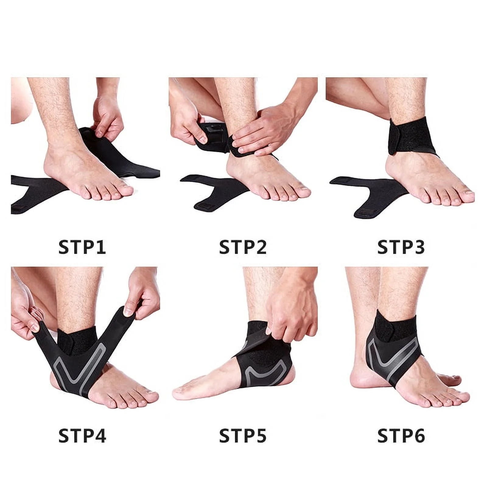 Ankle Brace Support Compression Sleeve Plantar Fasciitis Pain Relief Foot Wrap