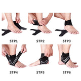Ankle Brace Support Compression Sleeve Plantar Fasciitis Pain Relief Foot Wrap