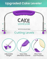 64 Pcs Cake Decorating Kit for Beginners Includes Video Course, Booklet + Baking Supplies Gift - Cake Stand, Leveler, 24 Numbered Piping Tips, Straight & Offset Spatula, & Scraper Sets