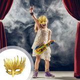 Lightweight Gold Foil Angel Mask with Straps for Women Cosplay and Halloween