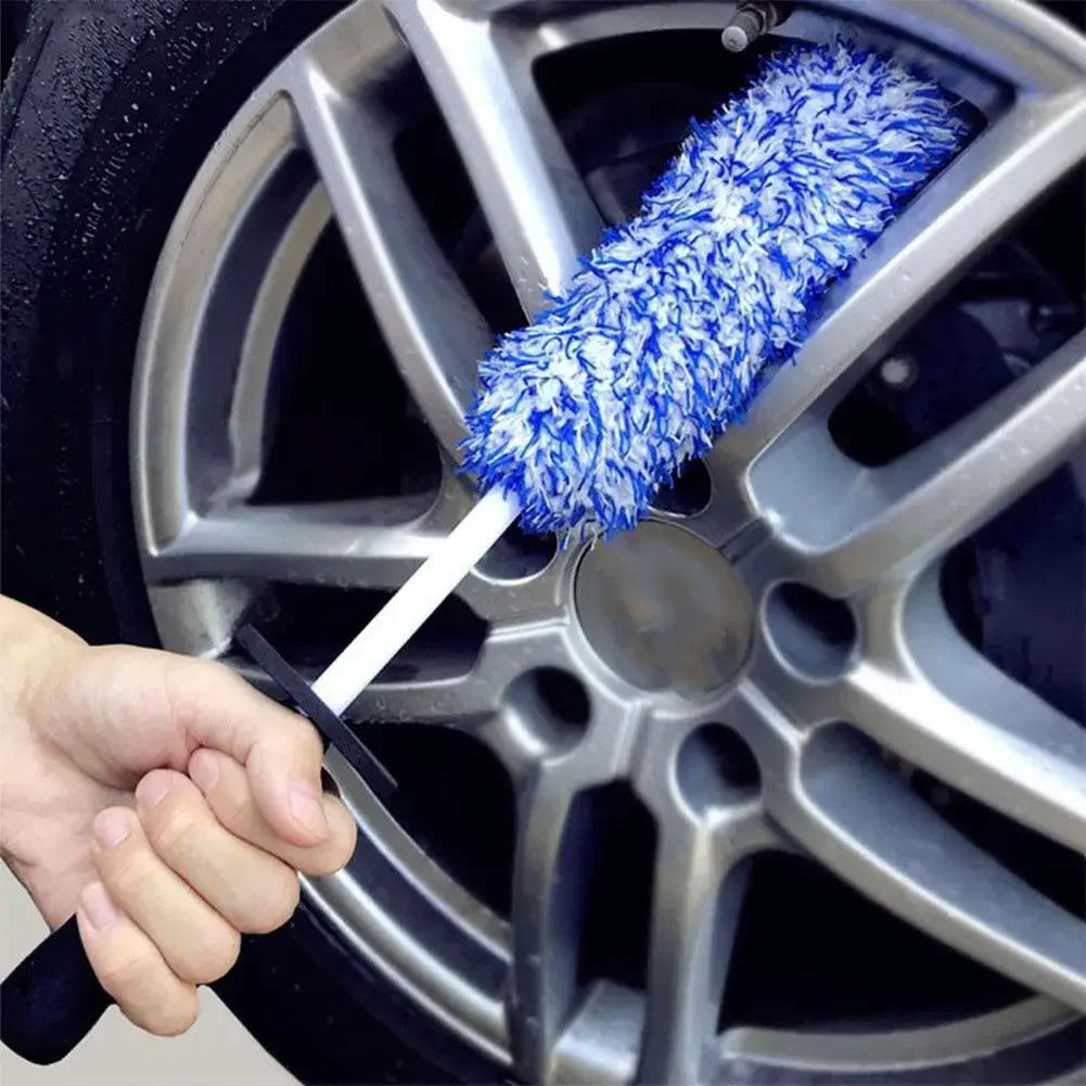 Car Wheel & Tire Cleaning Brush – Soft Bristle Alloy Wheel Cleaner