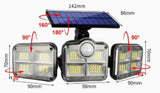 Cross-Border New Smart Induction Outdoor Lighting Solar Garden Light Wall Lamp Gate Garden Waterproof and Energy-Saving