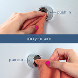 Adhesive Push Towel Hooks