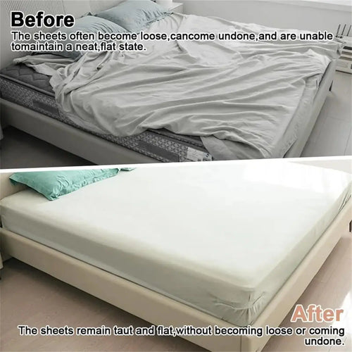 4-Pack Bed Sheet Holder Clips – Adjustable Mattress Corner Fasteners for Tight Fitted Sheets