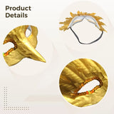 Lightweight Gold Foil Angel Mask with Straps for Women Cosplay and Halloween