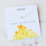 Stone Charm Necklace for Women — Raw Natural Gemstone Pendant