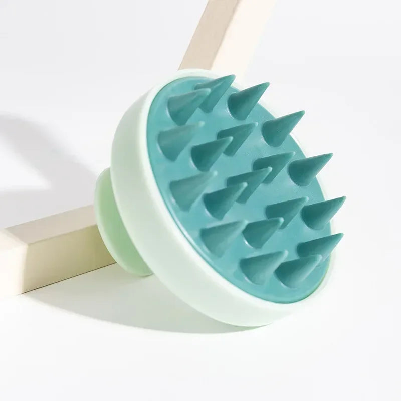 Silicone Shampoo Scalp Massager Brush – Soft Hair Washing & Deep Cleansing Massage Comb