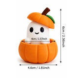 Halloween Desktop Decor Ornament 1 Set Creative 3D Pumpkin Base Ghost Hat for Office Home Party Decoration