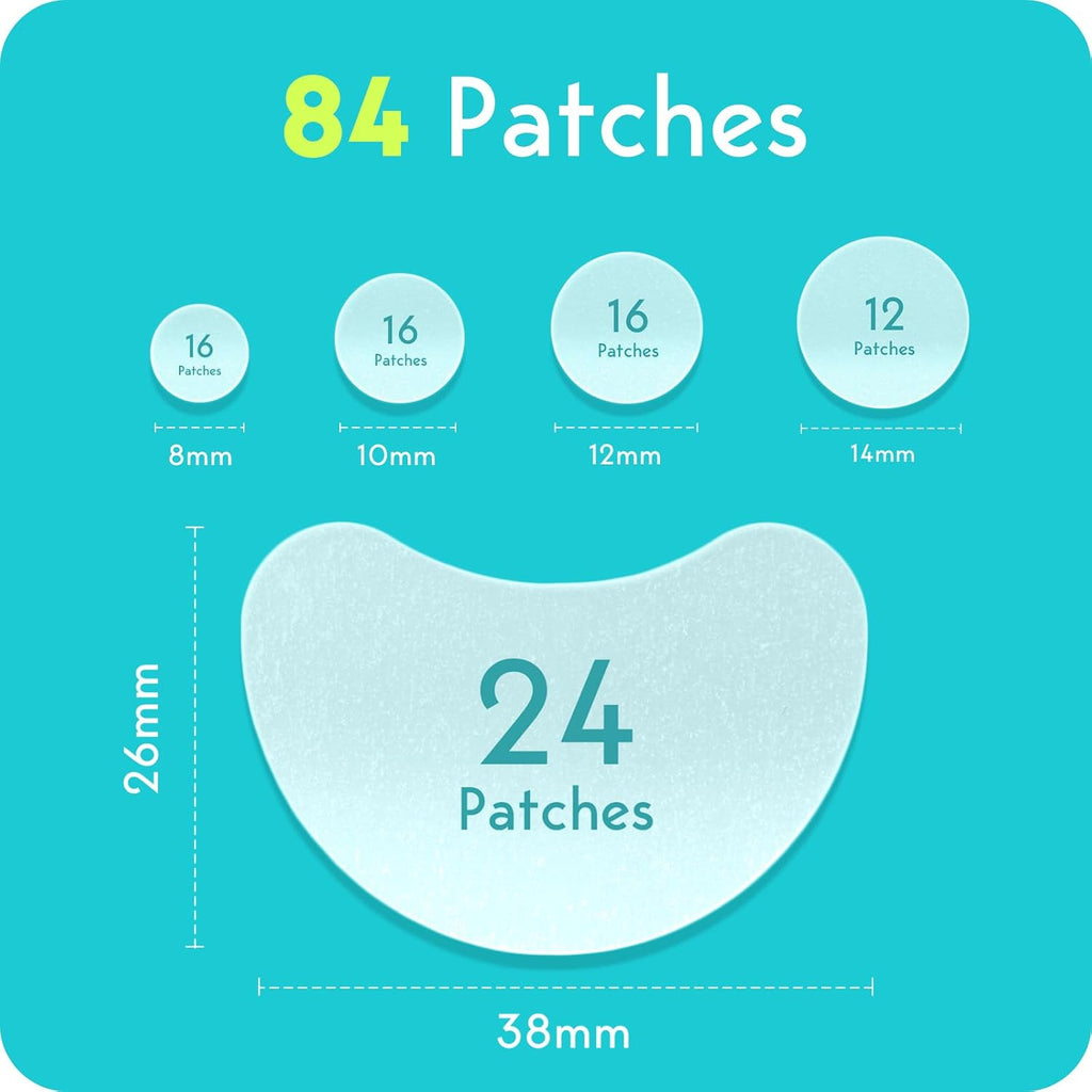 Large Hydrocolloid Acne Patches – Tea Tree Pimple Patches