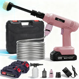 Electric Cordless High Pressure Car Wash Gun Washer Supplies Spray Cleaner Car Wash Cleaning for Car, Truck, Boat & More