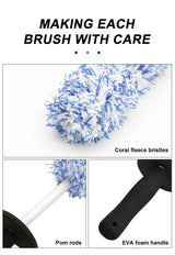 Car Wheel & Tire Cleaning Brush – Soft Bristle Alloy Wheel Cleaner