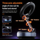 Magnetic Car Phone Holder – 360° Rotating Foldable Dashboard Mount