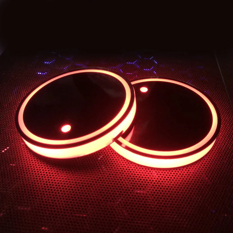 Car LED Light-Emitting Coasters Ambience Light