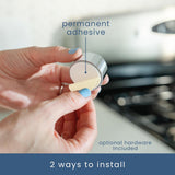 Adhesive Push Towel Hooks