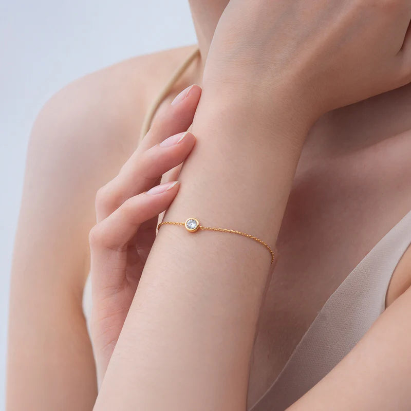 Gold Anklet for Women — 18K Gold Plated, Dainty Beach Ankle Bracelet