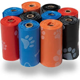 Dog Poop Bag Outdoor Cleaning Poop Bag Outdoor Clean Pets Supplies for Dog Refill Garbage Bag Pet Supplies (5 Rolls - 75 Bags)