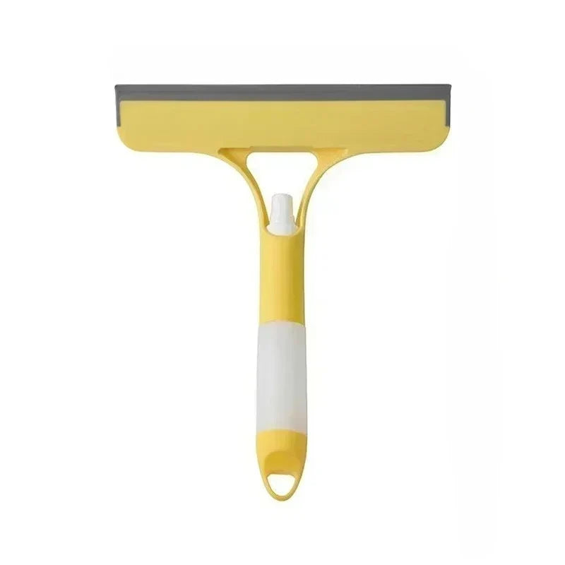 3 in 1 Window Cleaning Squeegee Multi Function Glass Mirror Wiper with Spray Bottle Microfiber Scrub Household Car Cleaner Tools