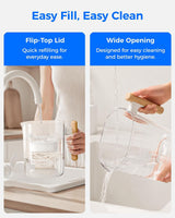PT-04C Water Filter Pitcher, 10-Cup, NSF Certified, Clear