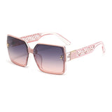 New Luxury Fashion Box Sunglasses Ladies High Sense Sunshade Sunglasses