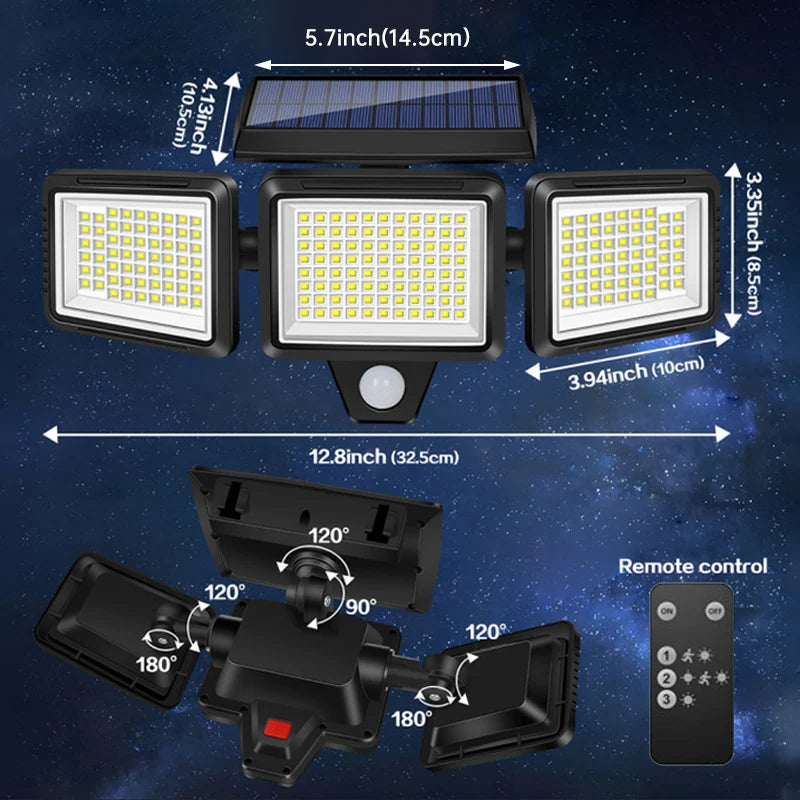 Cross-Border New Smart Induction Outdoor Lighting Solar Garden Light Wall Lamp Gate Garden Waterproof and Energy-Saving