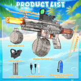 Electric Water Guns for Adults & Kids, Automatic Squirt Guns with LED Lights, 26FT Long Range, Large Capacity Water Blaster, Summer Outdoor Beach Pool Party Toys Gifts for Boys Girls (M4A1)