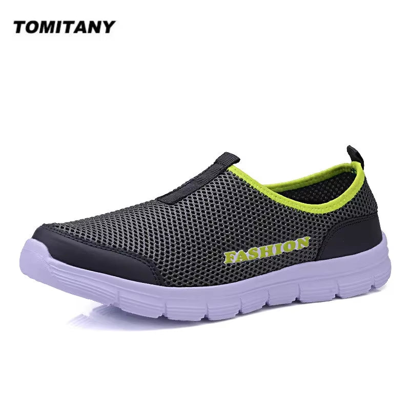 Breathable Mesh Casual Men Shoes Summer Sneakers Men Footwear Running Shoes Men'S Lightweight Slip-On Sandals Zapatos De Hombre