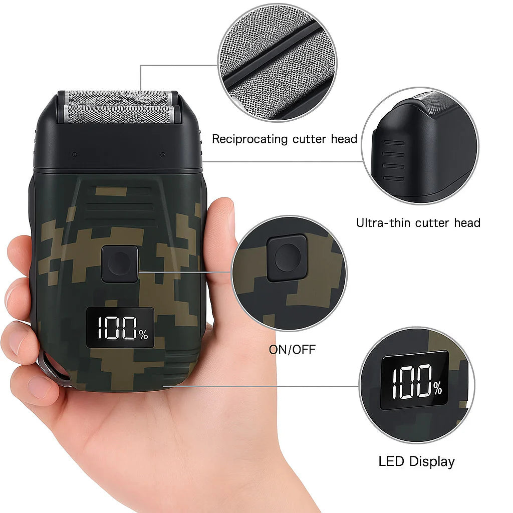 Mens USB Electric Shaver Trimmer Razor Rechargeable Hair Beard Shaving Machine