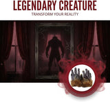 Pair Halloween Werewolf Gloves, Dark Brown Furry Wolf Hand Claws, Realistic Faux Fur & Latex Nails for Costume Cosplay