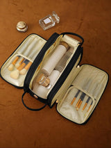 Portable Makeup Bag, Travel Cosmetic Bag, Back to School, Travel Accessories, Zipper Makeup Organizer Pouch, Versatile Storage Bag for Skincare, Lotion, Cream, Lip Balm, Eyeliners, Makeup Brushes, Stationery, Travel Bag, Makeup Tool Organizer