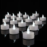 5 Pack Flamless Tea Lights Candles Battery Operated - Led Tea Lights Candles with Battry Powered Flickering Fake Tealights for Wedding Party Birthday Home Decoration (Warm White)