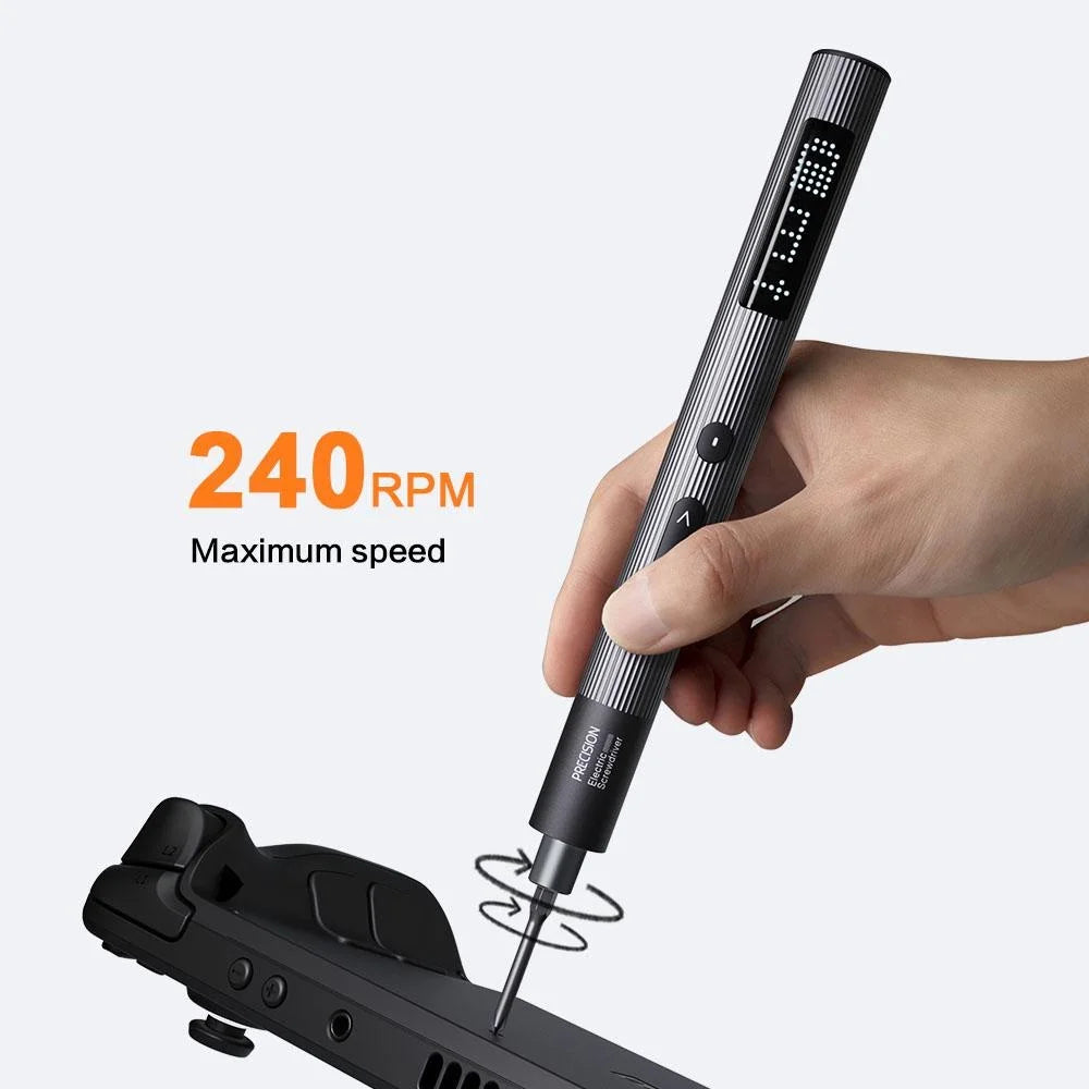 50 in 1 Precision Cordless Electric Screwdriver Set USB Rechargeable Mini Power Drill with LED Light for Iphone Phone Watch Repair Electronic Device DIY Fixing Hardware Hand Tools Systems