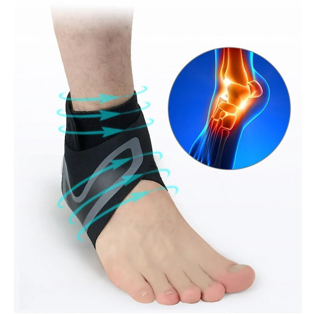 Ankle Brace Support Compression Sleeve Plantar Fasciitis Pain Relief Foot Wrap