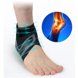 Ankle Brace Support Compression Sleeve Plantar Fasciitis Pain Relief Foot Wrap
