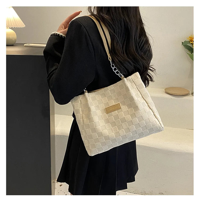 2026 New Trendy Large-Capacity Women'S Shoulder Bag, Fashionable Versatile Underarm Tote Bag, Casual Handbag for Commuting