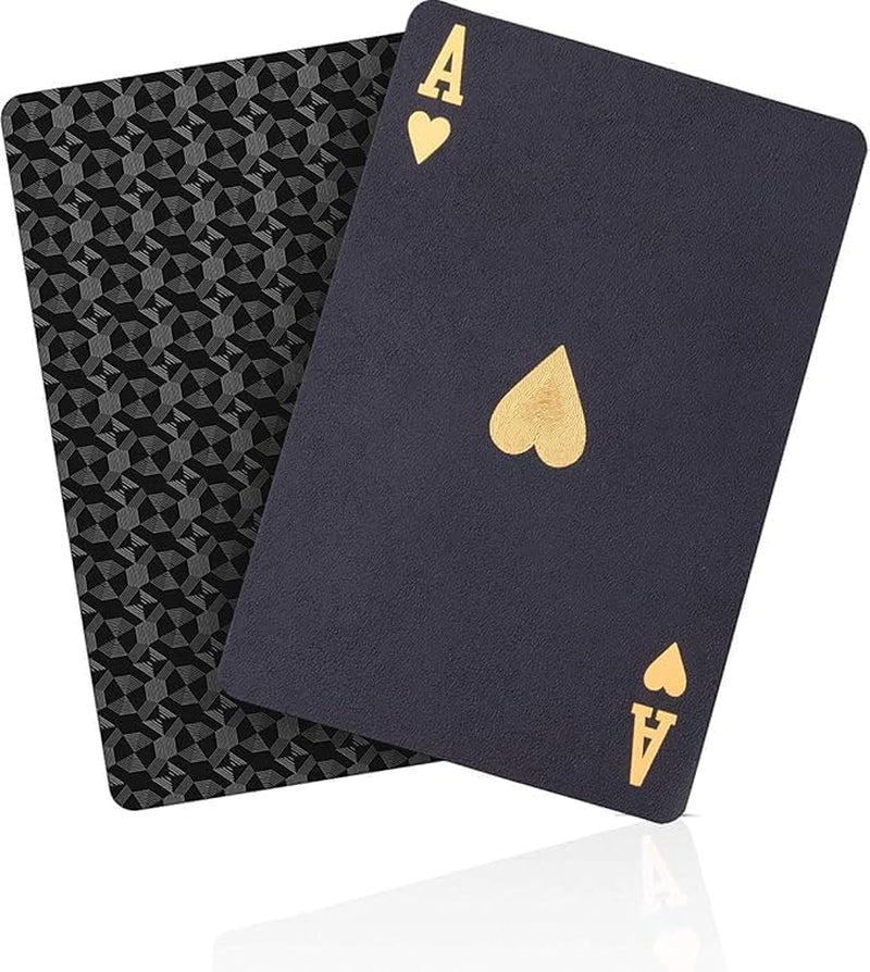 Waterproof Playing Cards, Deck of Cards, Poker Cards (Black)