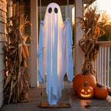Large Pre-Assembled Hanging Swing Ghost with Timer Remote Lights Strings
