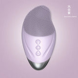 Household Electric Ultrasonic Facial Cleanser Wireless Waterproof Silicone Pore Cleaning Facial Brush Beauty Massage Introduction Instrument