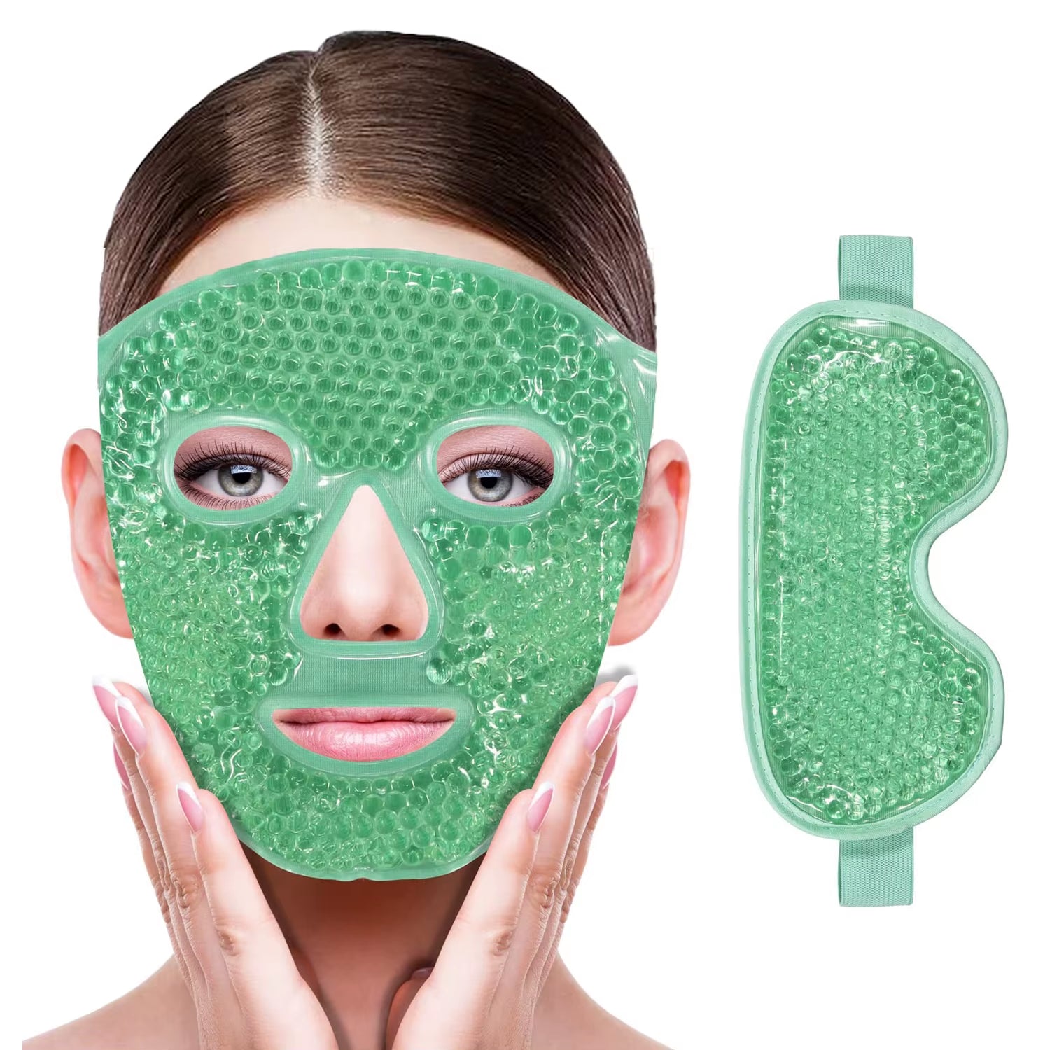 Gel Cooling Face & Eye Mask – Hot & Cold Therapy Pack