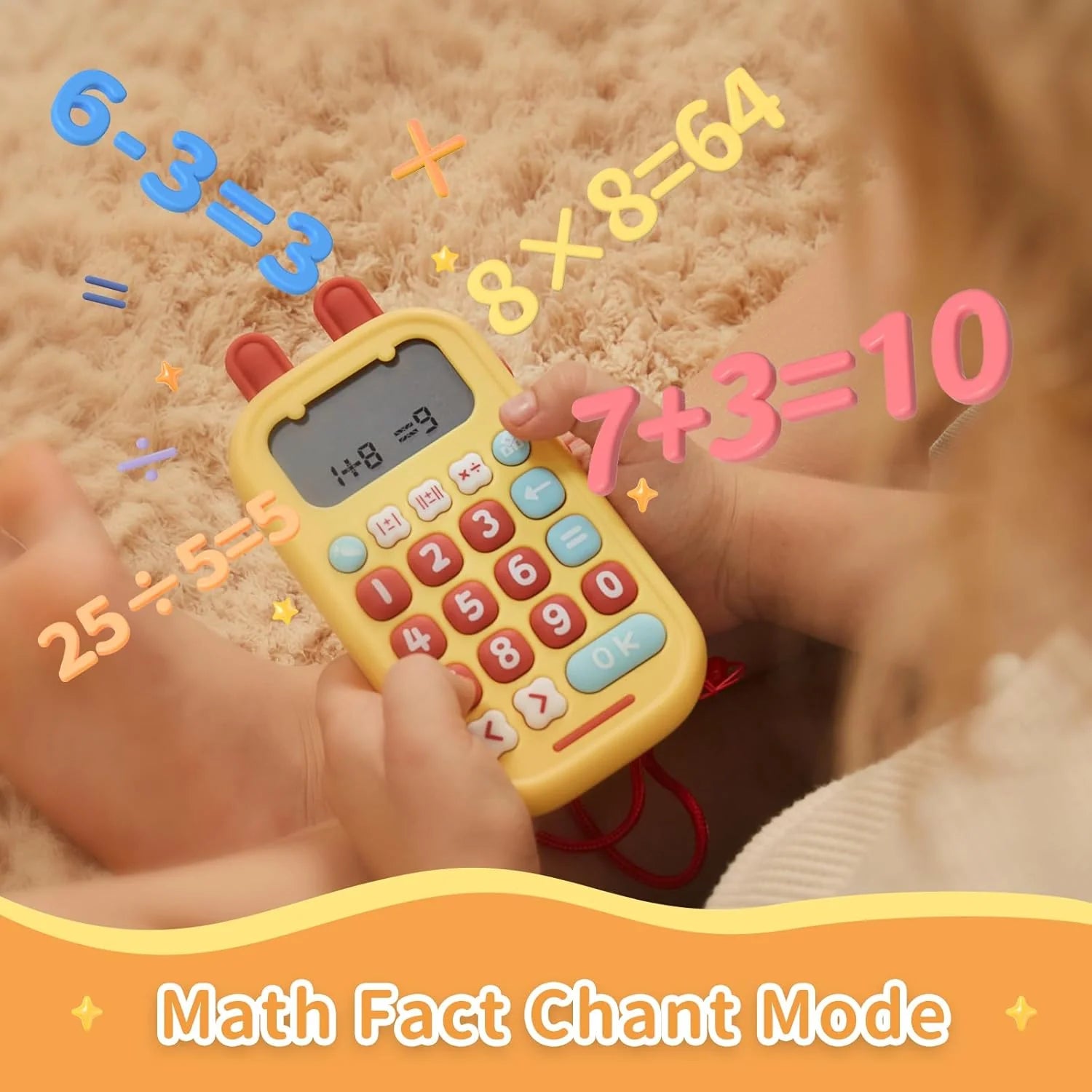 Math Games for Kids Ages 5-12, Portable Math Toys for Practicing Addition, Subtraction, Multiplication and Division, Fun Educational Toy with 5 Modes, 19 Math Games, and 50K Math Questions