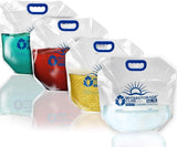 Premium Collapsible Water Container Bags 1.3 Gal (4-Pack)